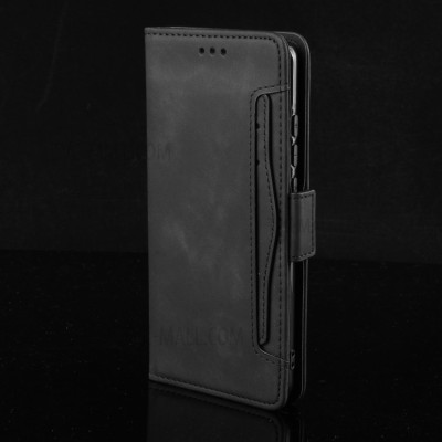 Кожени калъфи Кожени калъфи за Samsung  Луксозен кожен калъф тефтер стойка и клипс и визитник FLEXI за Samsung Galaxy Note 10 Lite N770F черен